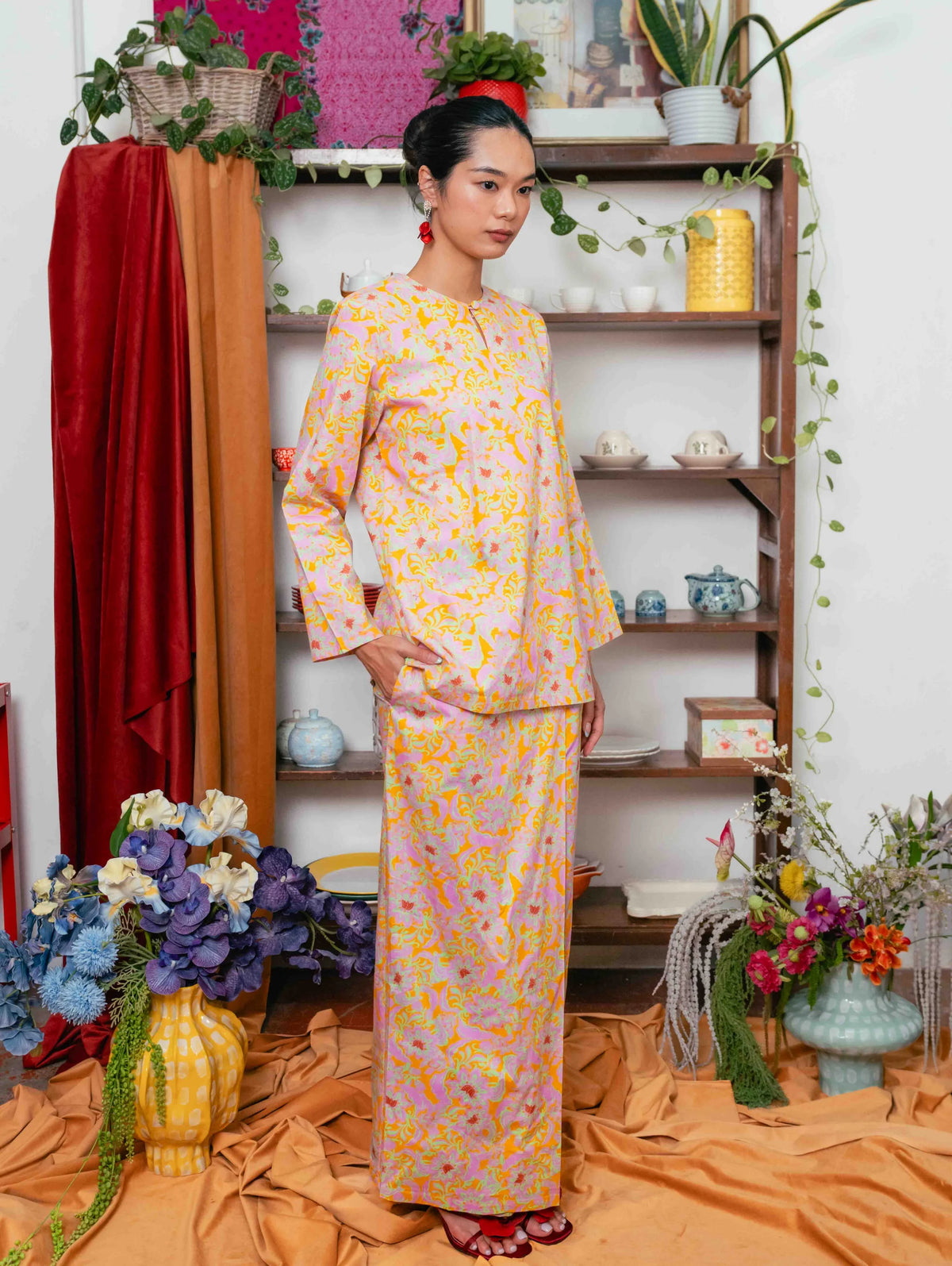 Whimsyberry Kurung - Yellow