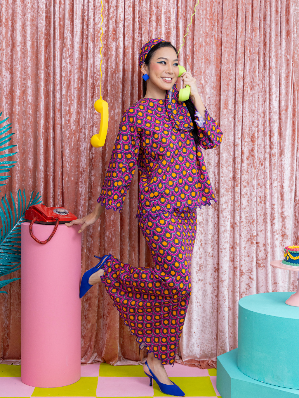 Gina Oversized Kurung - Kai