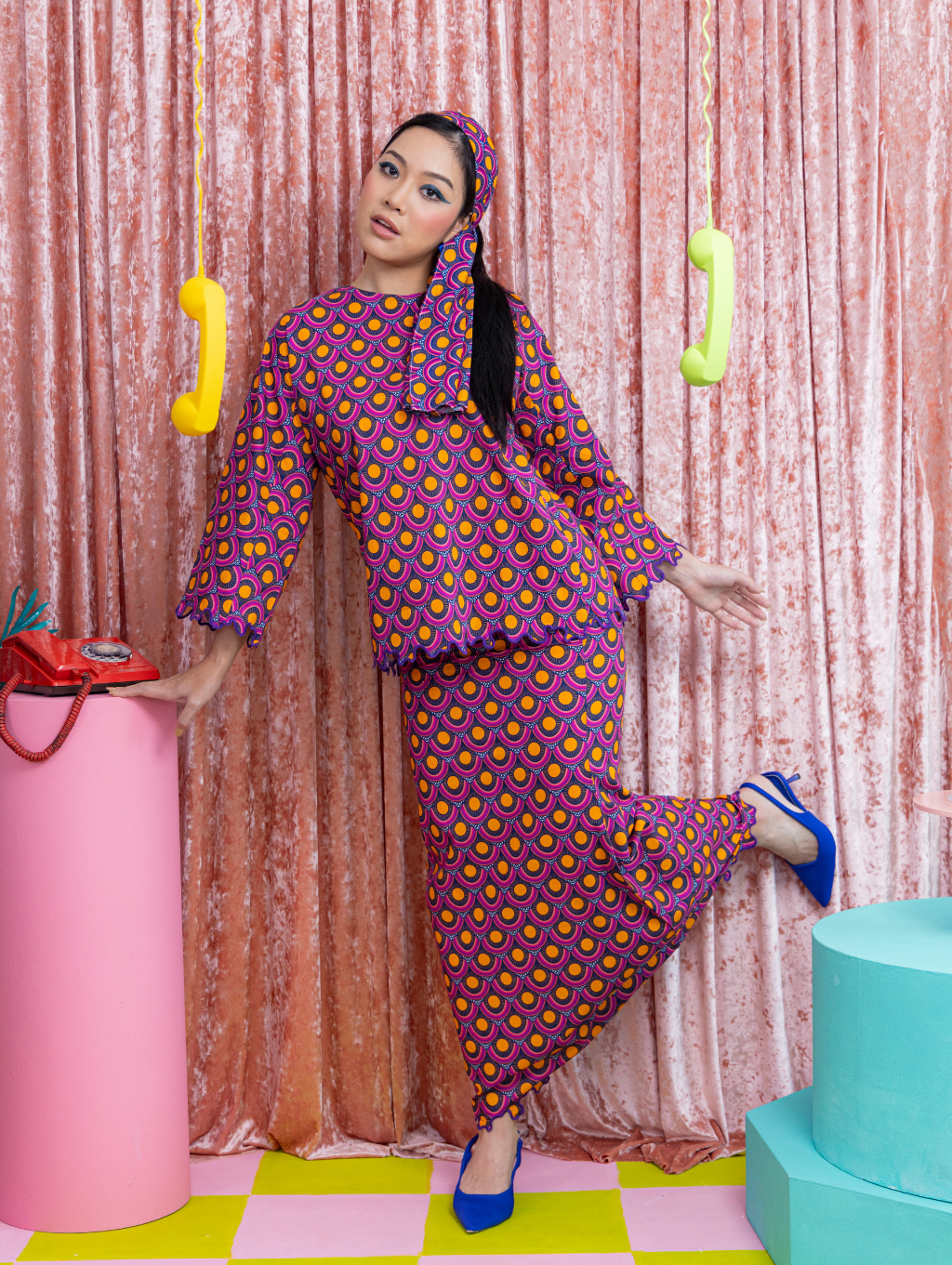 Gina Oversized Kurung - Kai