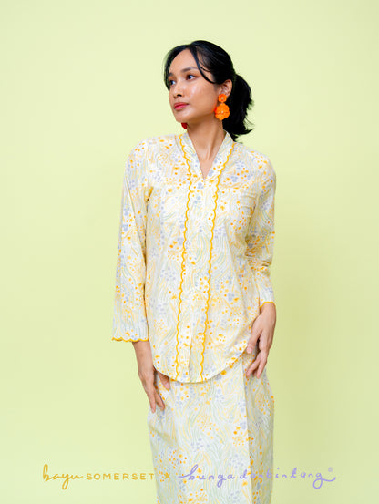 Elora Kebaya - Wildflower Yellow