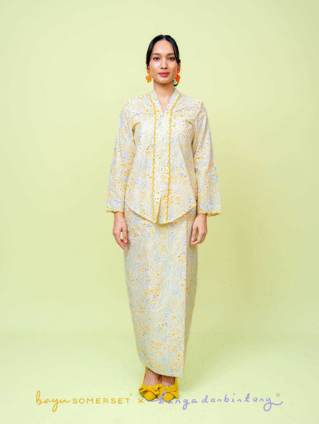Elora Kebaya - Wildflower Yellow