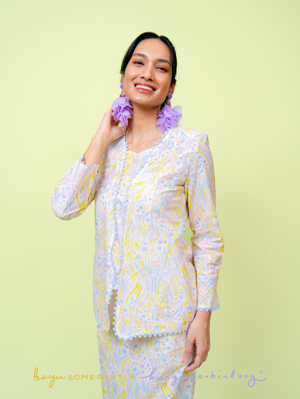 Miri Kebaya - Wildflower Blue