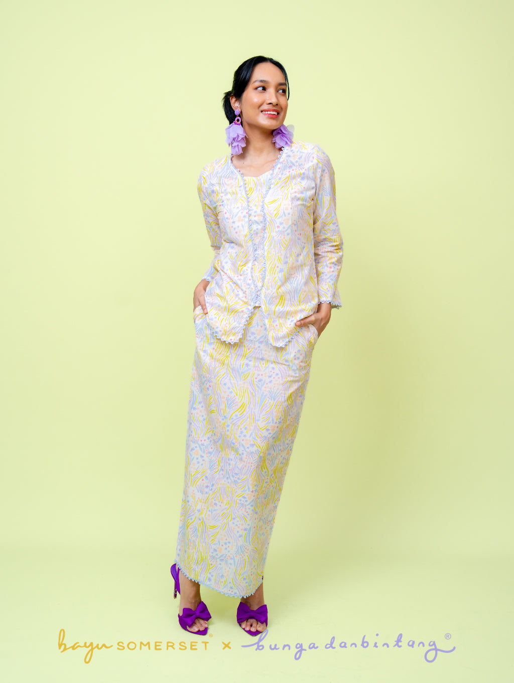 Miri Kebaya - Wildflower Blue
