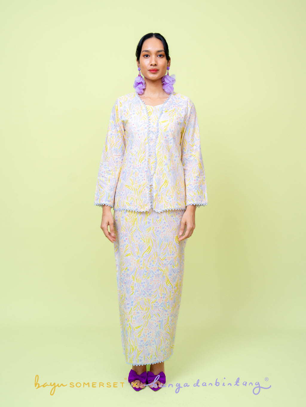 Miri Kebaya - Wildflower Blue