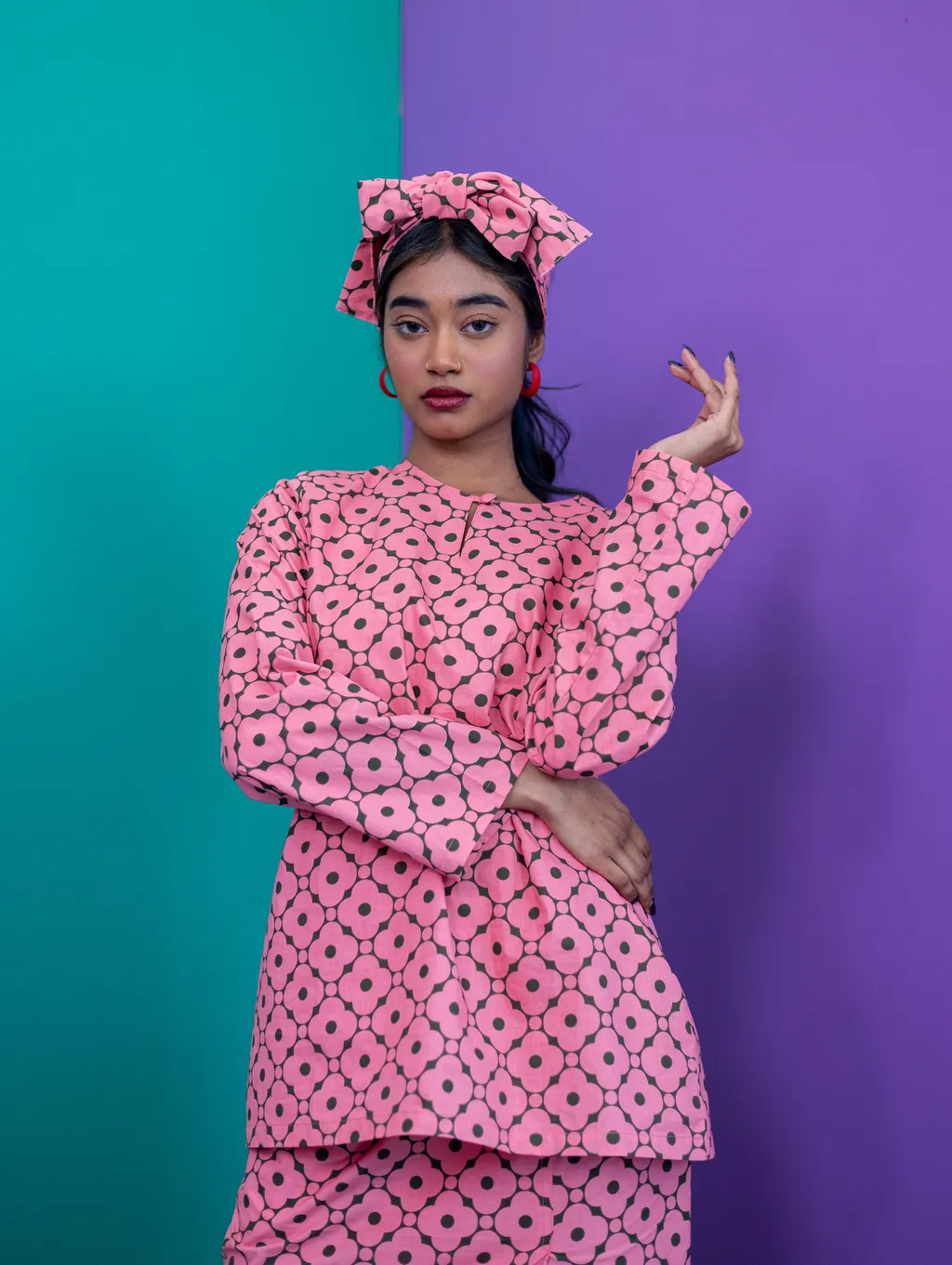 Maia Kurung in Pink