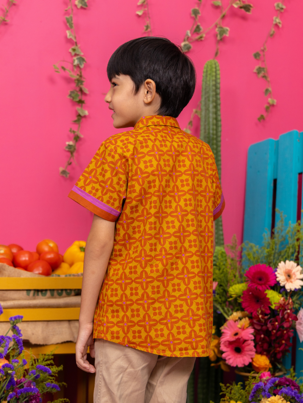 KIDS Basil Shirt - Lucia Yellow