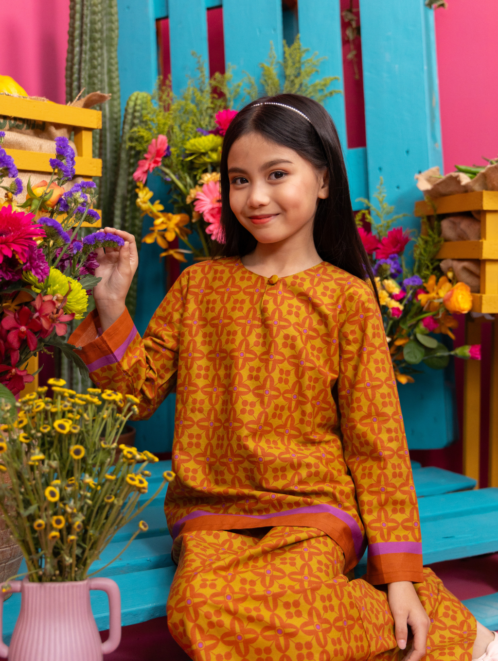 KIDS Lucia Kurung - Yellow