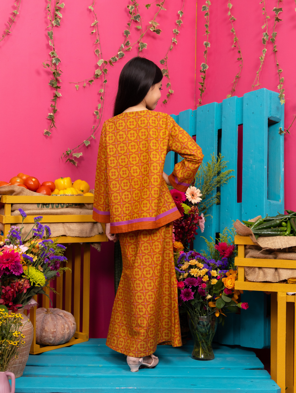 KIDS Lucia Kurung - Yellow