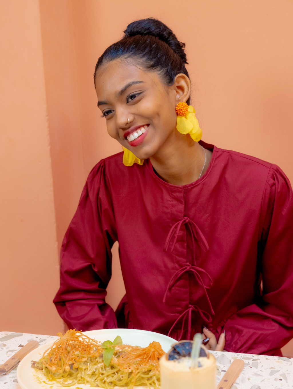 Tallulah Top - Maroon