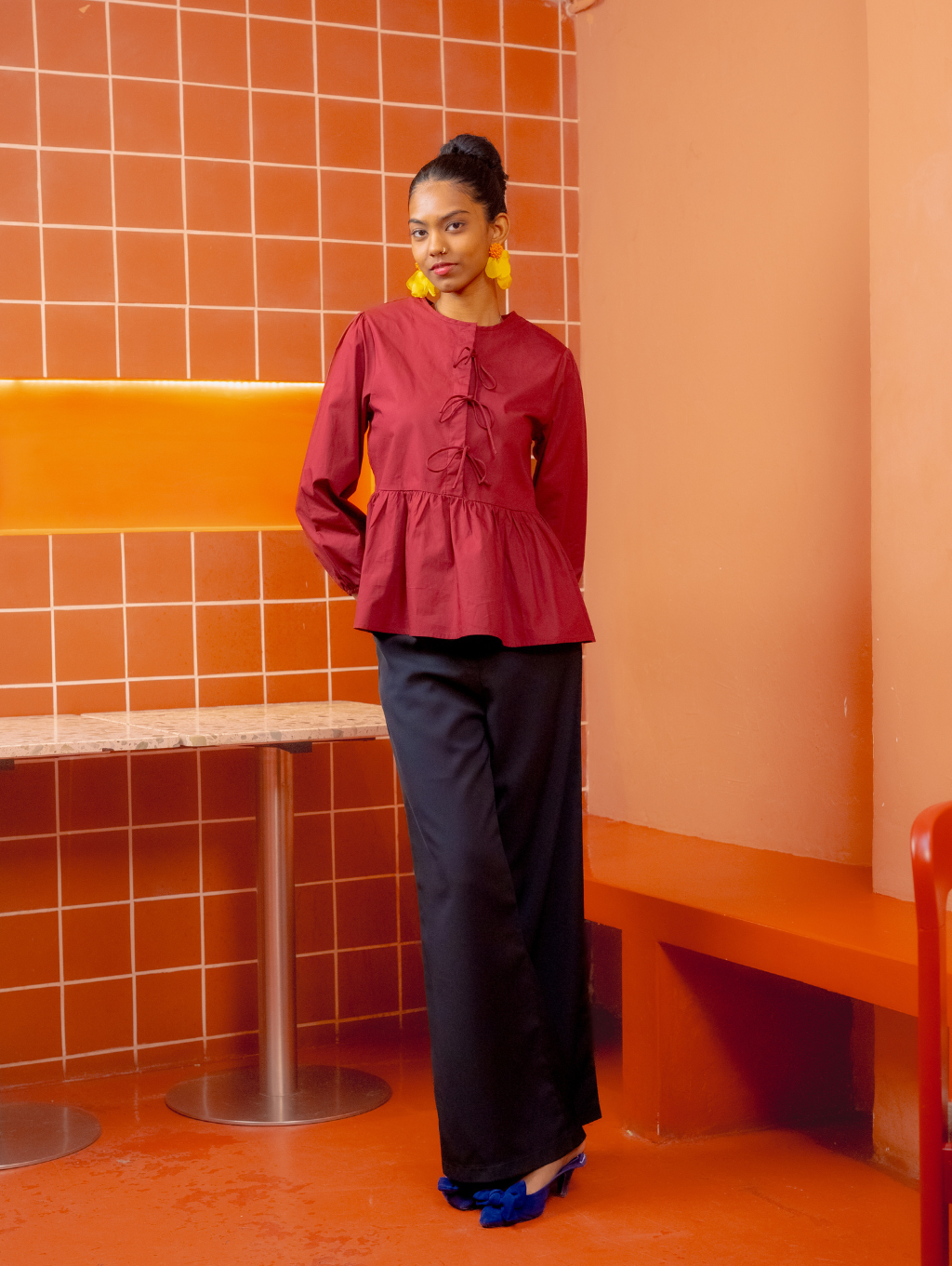 Tallulah Top - Maroon