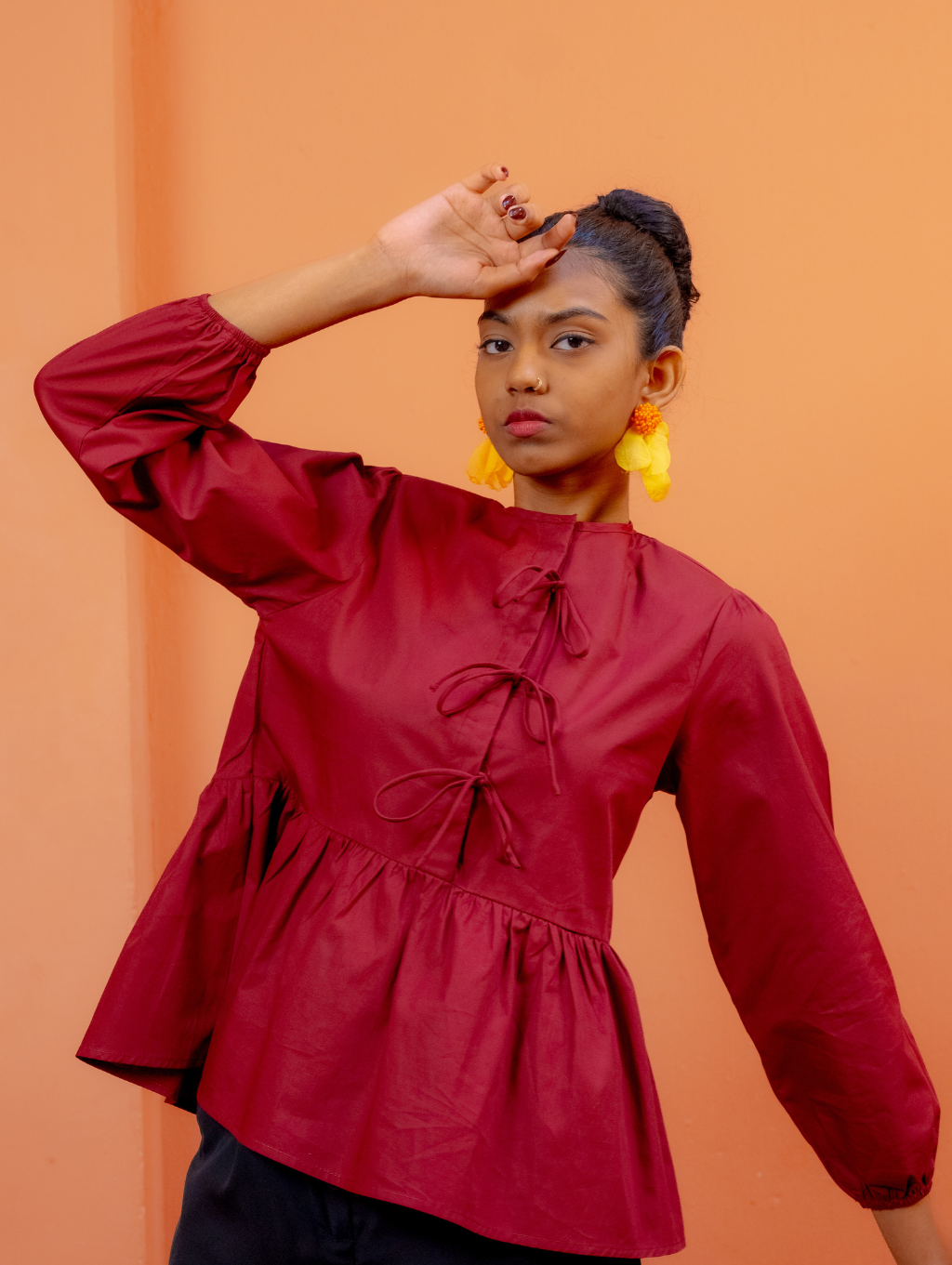 Tallulah Top - Maroon