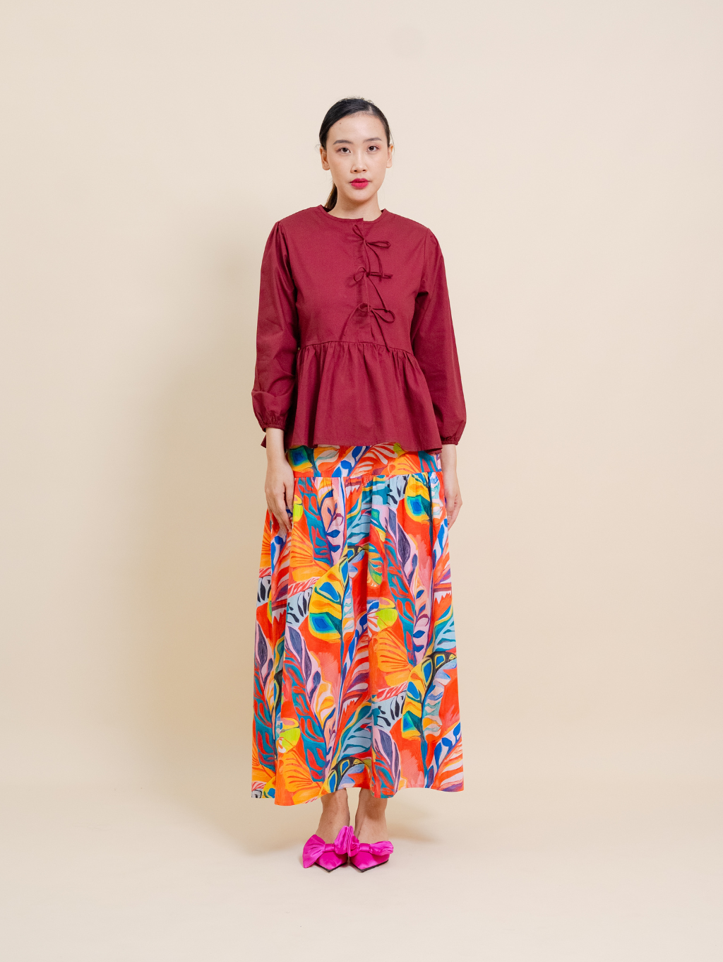 Tallulah Top - Maroon