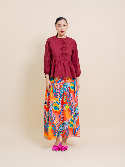 Tallulah Top - Maroon