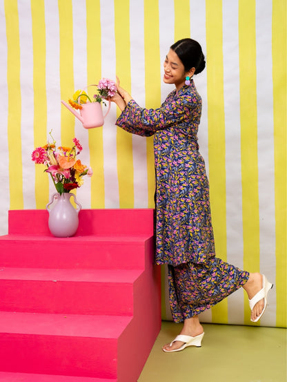 Rosa Maxi Kebaya - Marlowe Blue