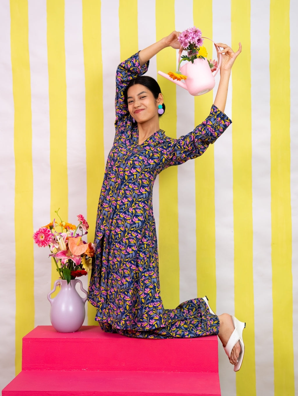 Rosa Maxi Kebaya - Marlowe Blue