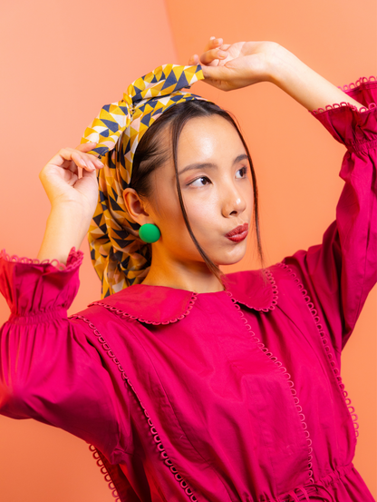 Square Scarf - Hickory Leaf