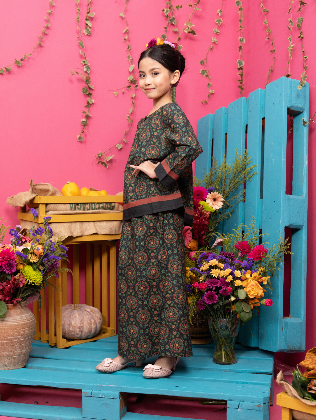 KIDS Abril Kurung