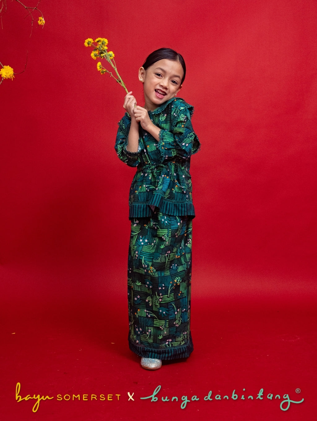 KIDS Tallulah Set in Kasih Black