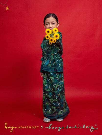 KIDS Tallulah Set in Kasih Black