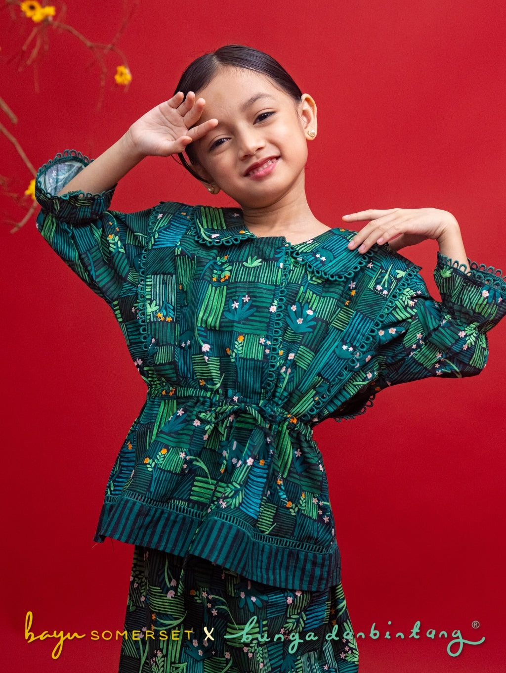 KIDS Tallulah Set in Kasih Black