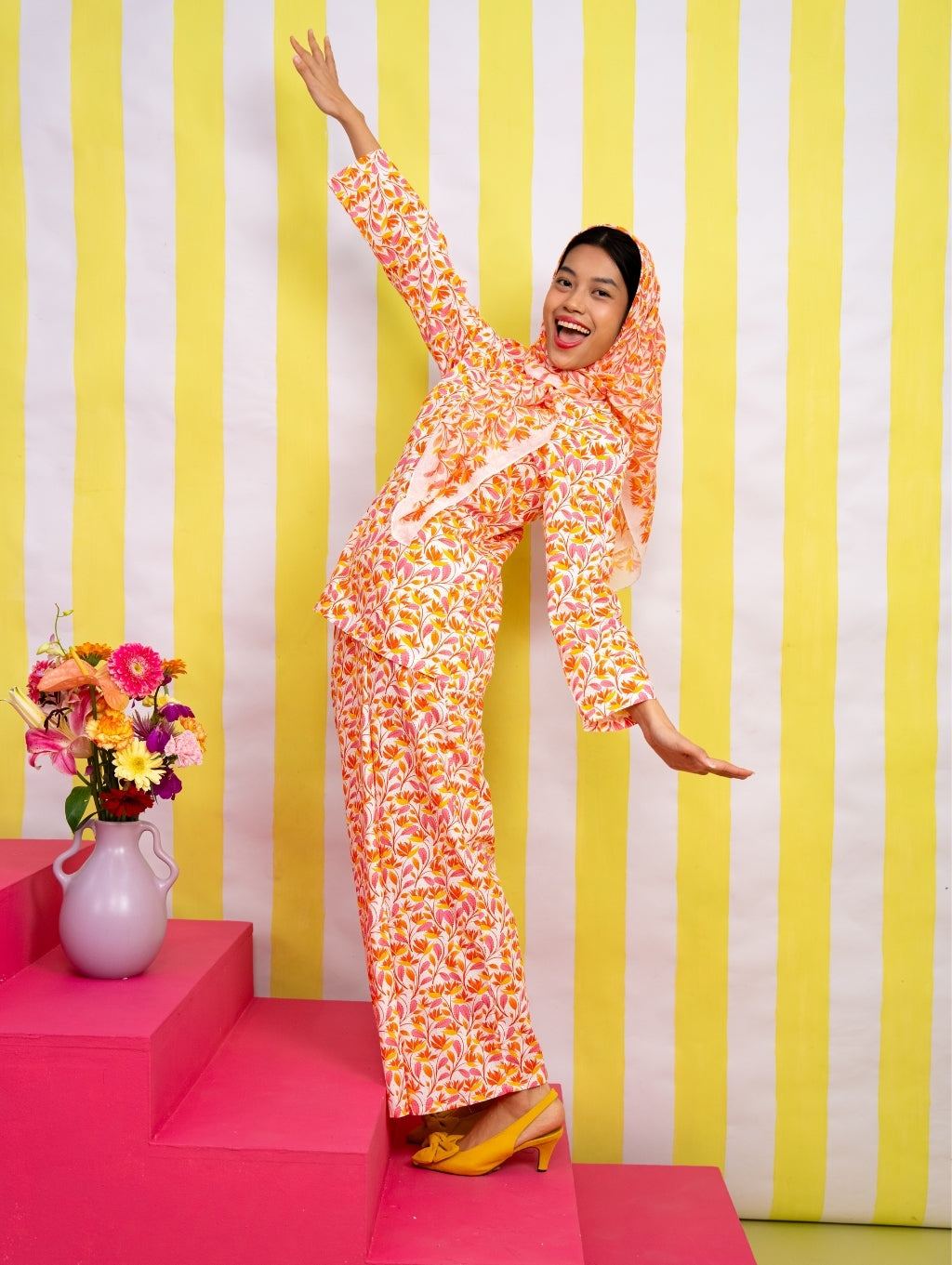 Marlowe Kurung in Pink