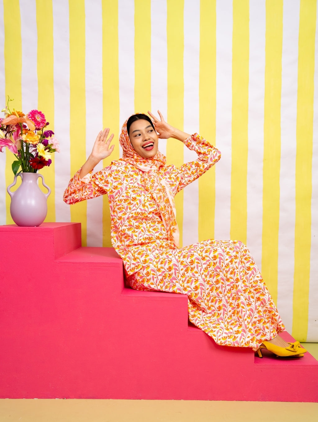 Marlowe Kurung in Pink