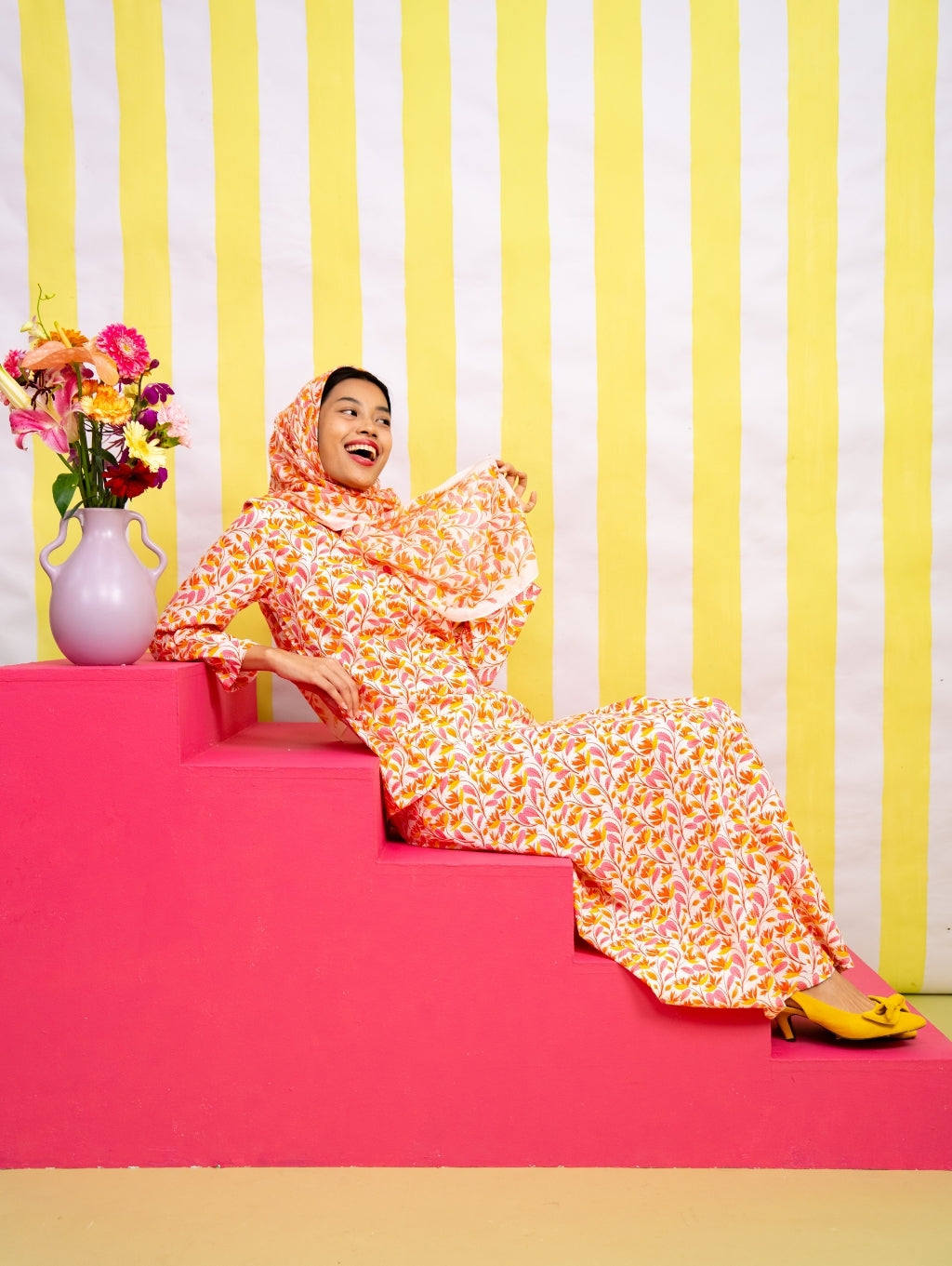 Marlowe Kurung in Pink