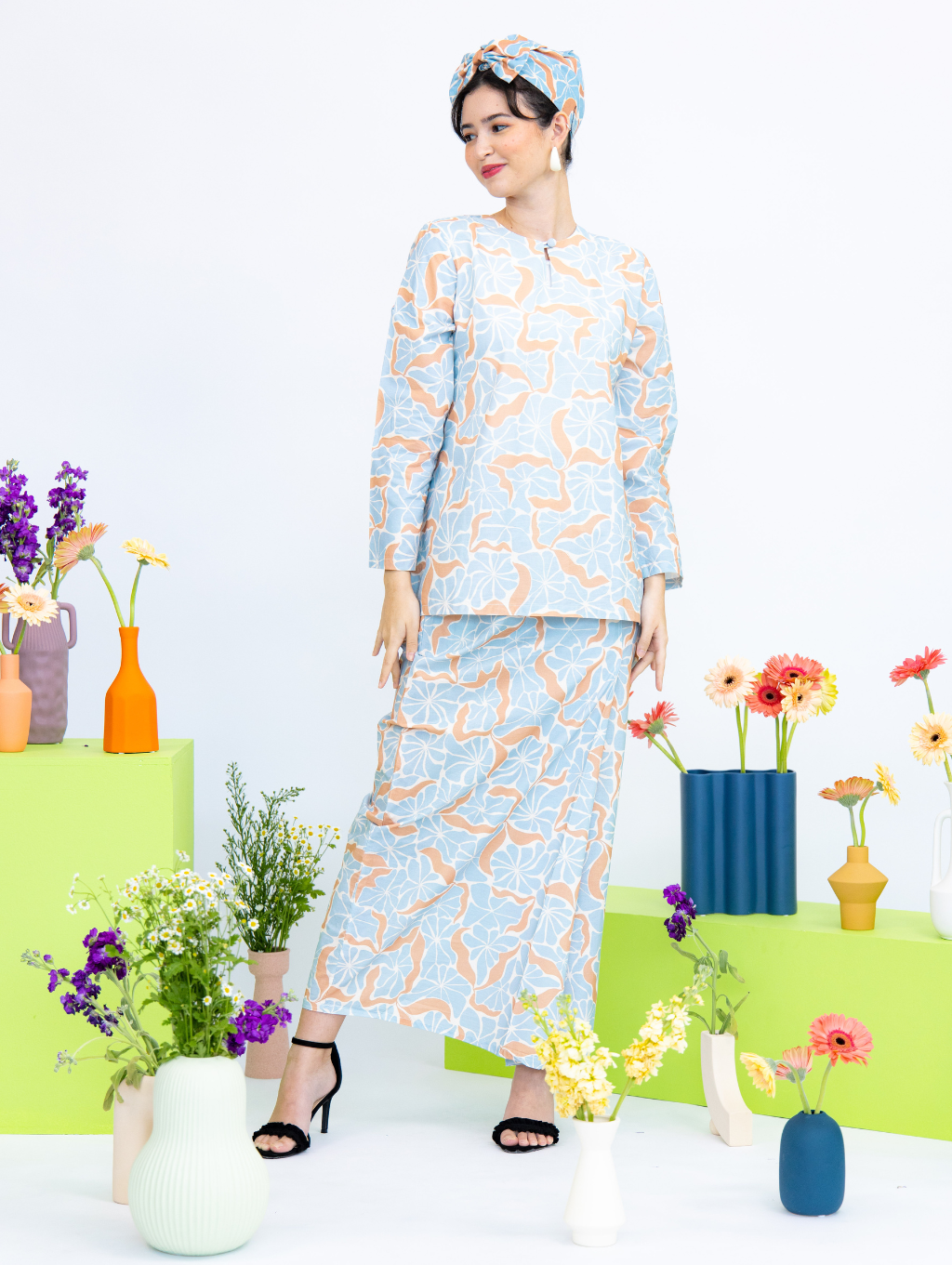 Cydonia Kurung in Blue