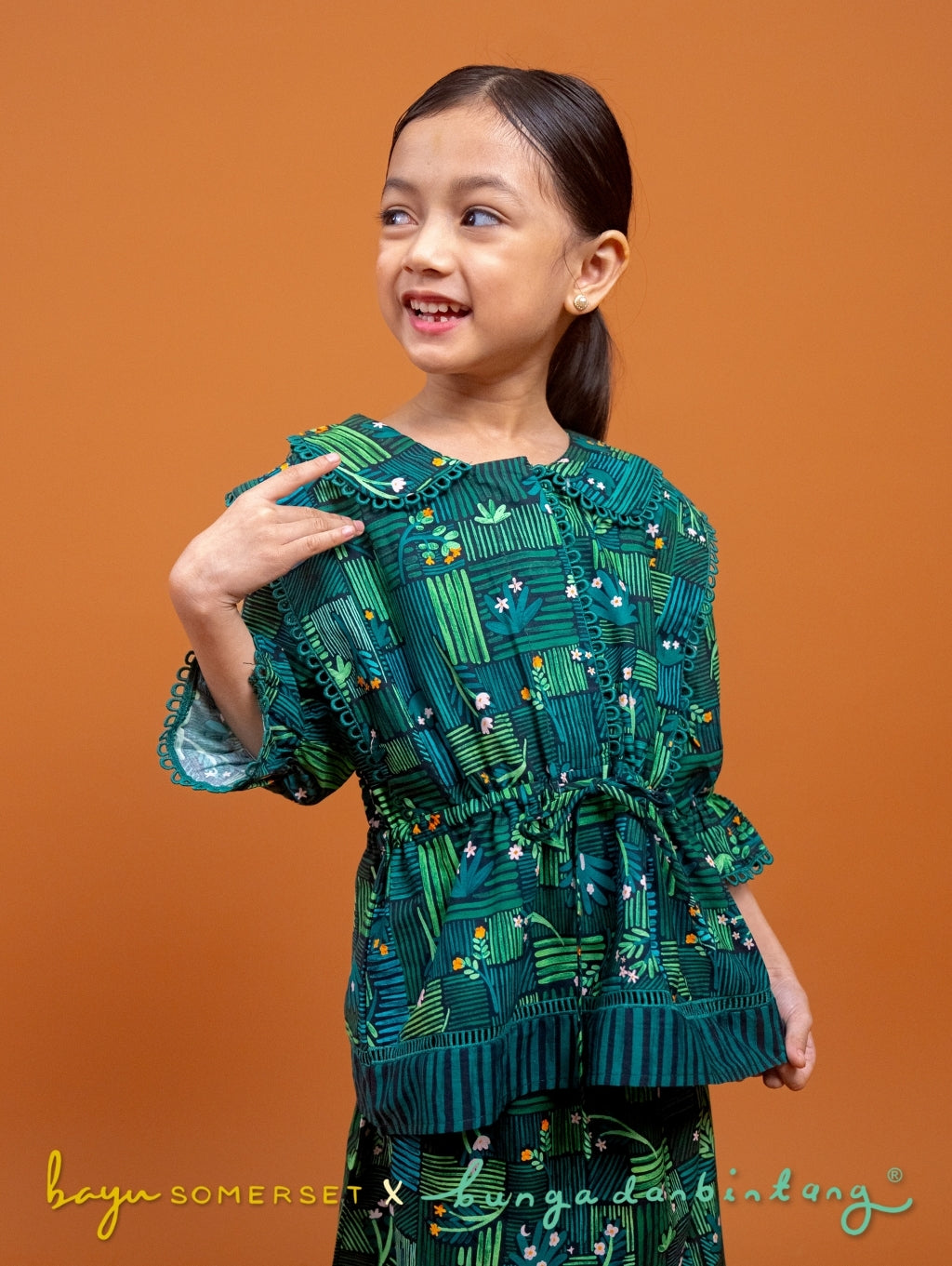 KIDS Tallulah Set in Kasih Black