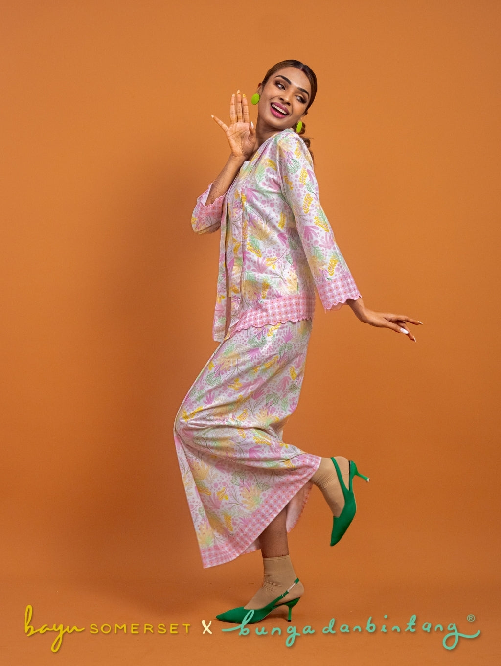 Agnes Kotabaru Kebaya in Murni Pink