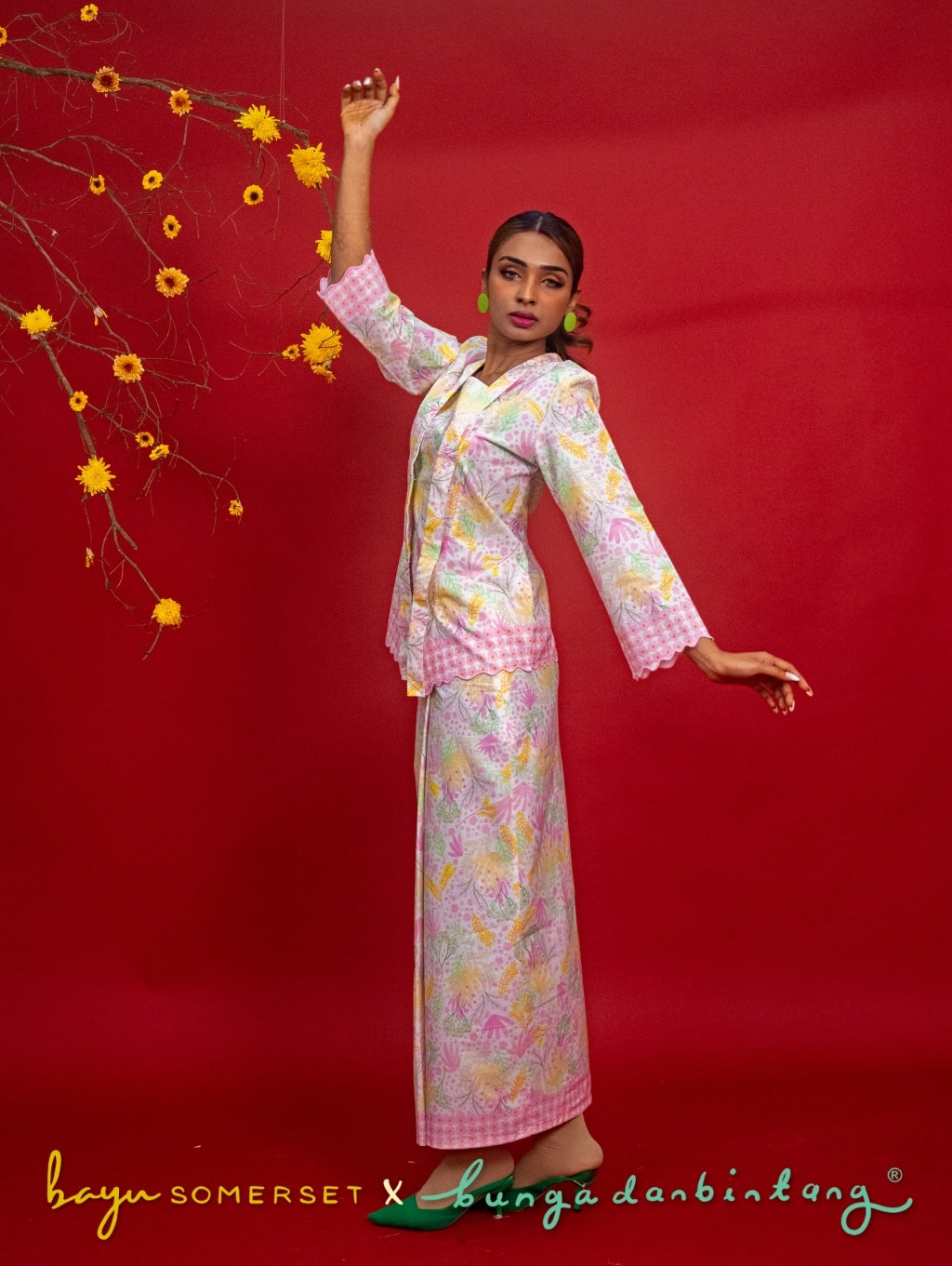 Agnes Kotabaru Kebaya in Murni Pink
