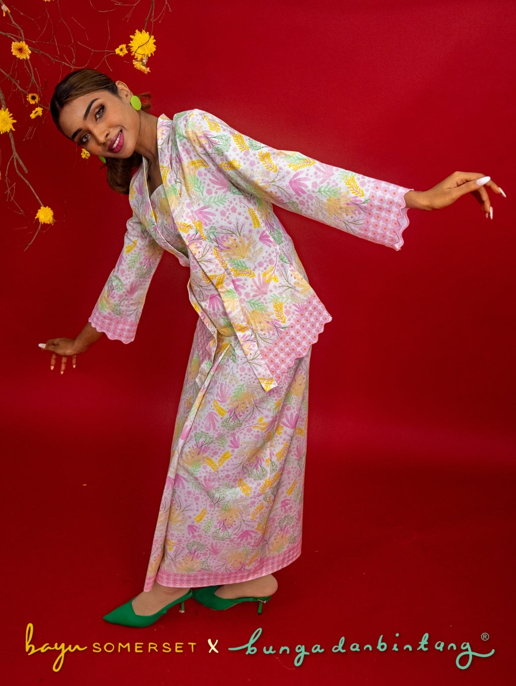 Agnes Kotabaru Kebaya in Murni Pink