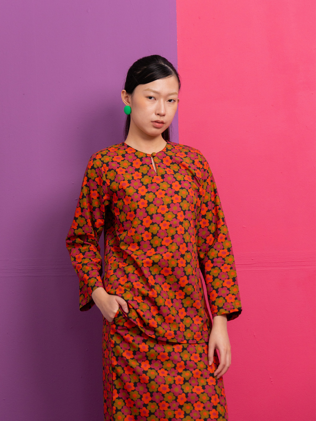 Calantha Kurung in Black