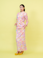 Mandarin Kurung - Pink