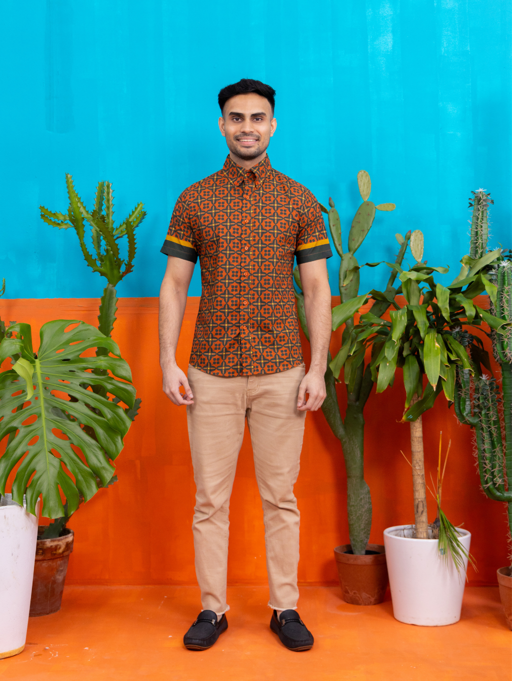 Basil Shirt - Lucia Red