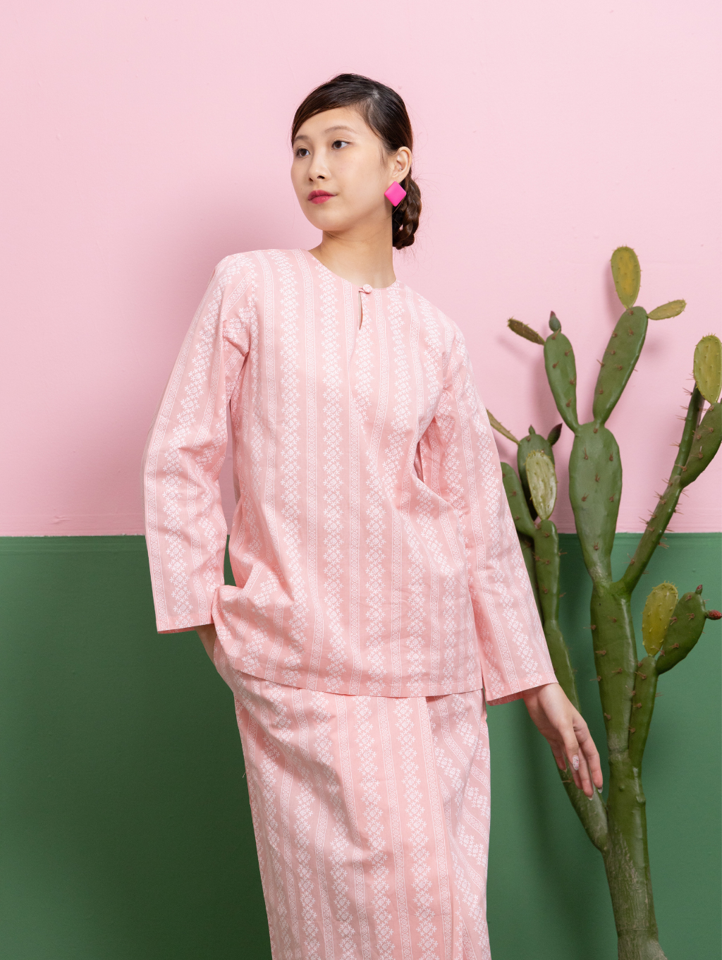 Mandisa Kurung in Pink