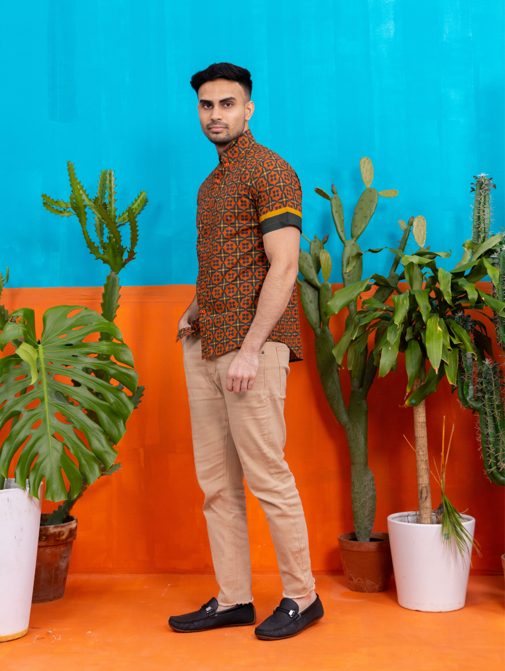 Basil Shirt - Lucia Red