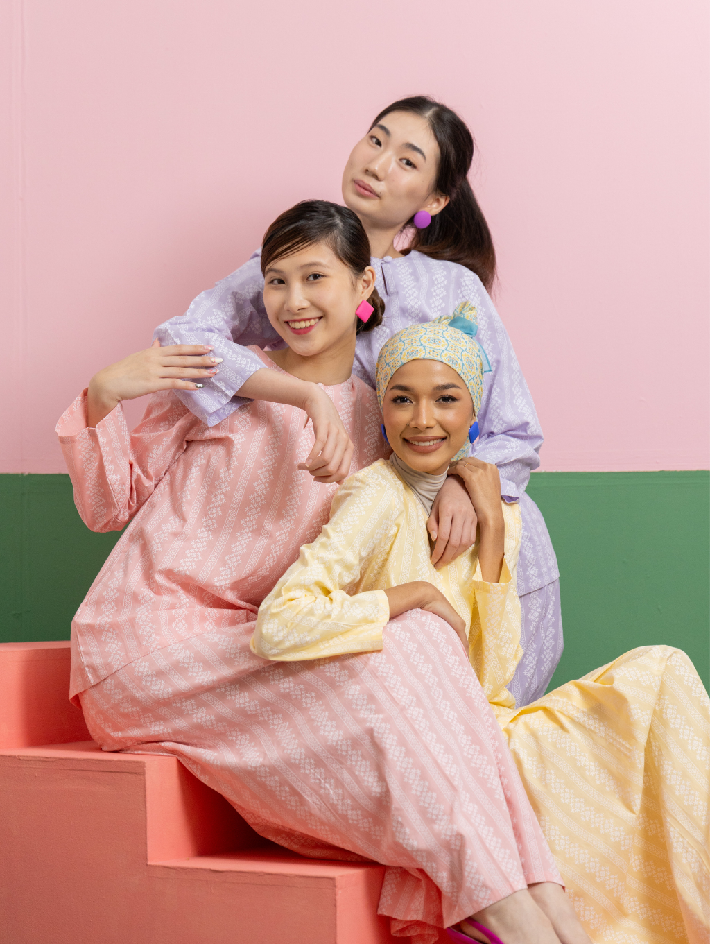 Mandisa Kurung in Pink
