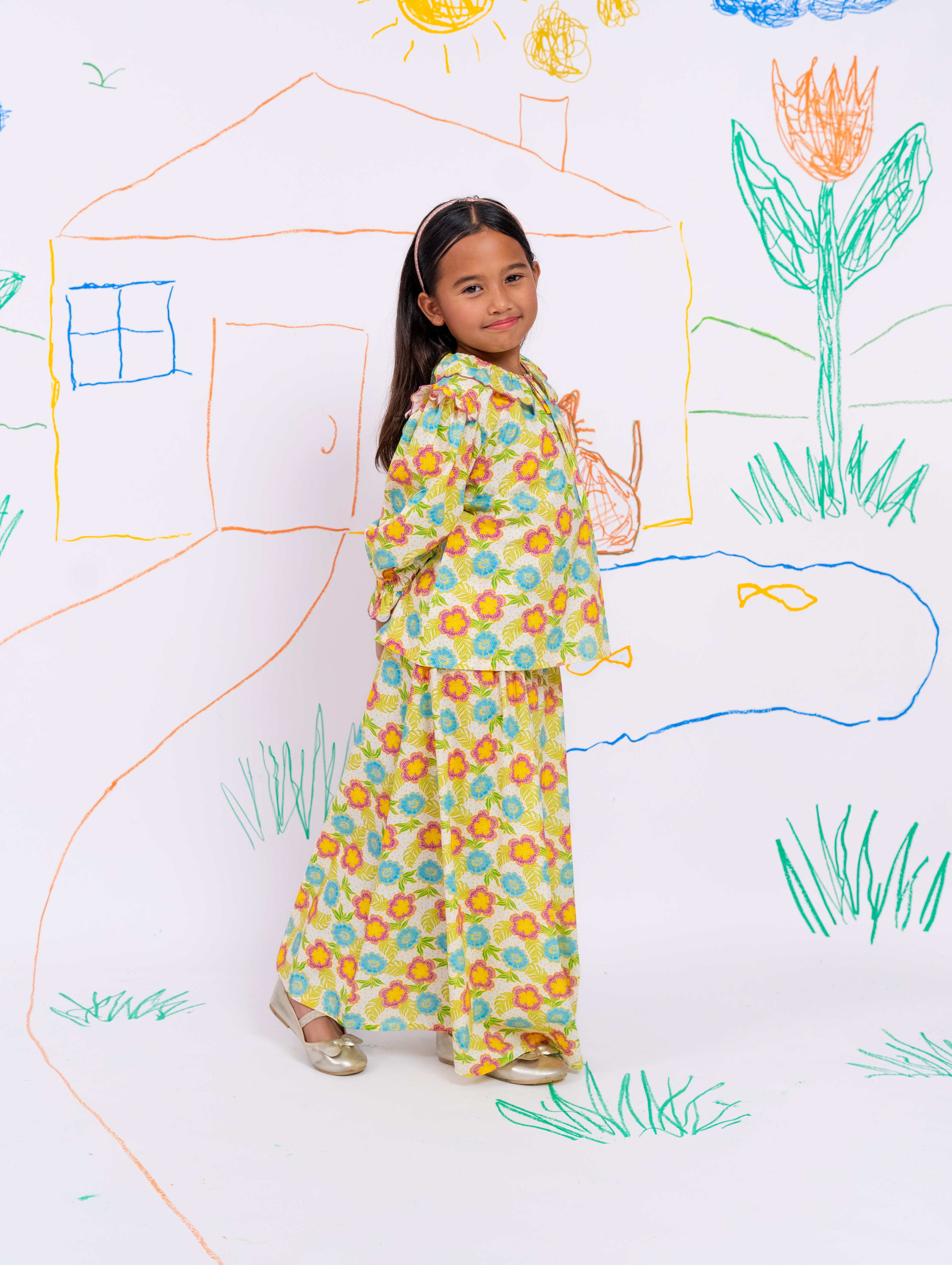 (PRE-ORDER) KIDS Elva Set in Kesuma