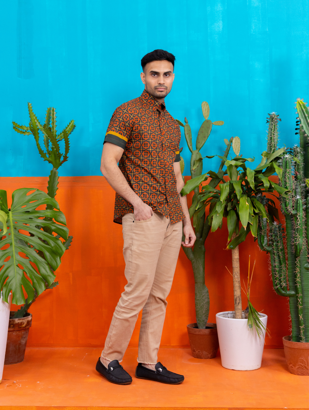 Basil Shirt - Lucia Red