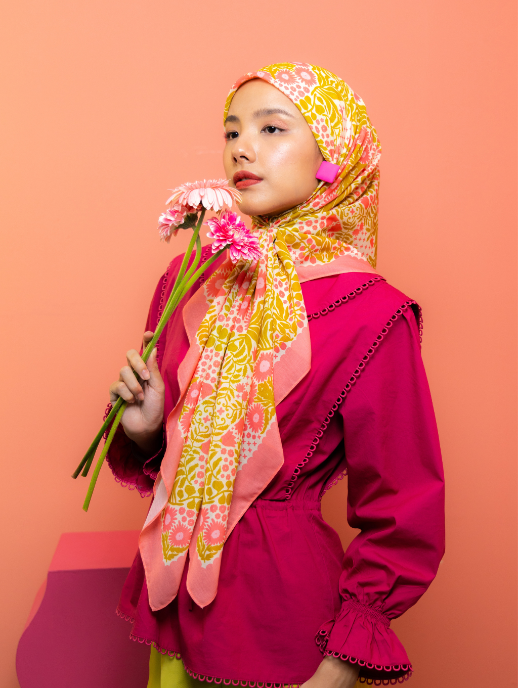 Square Scarf - Bellis