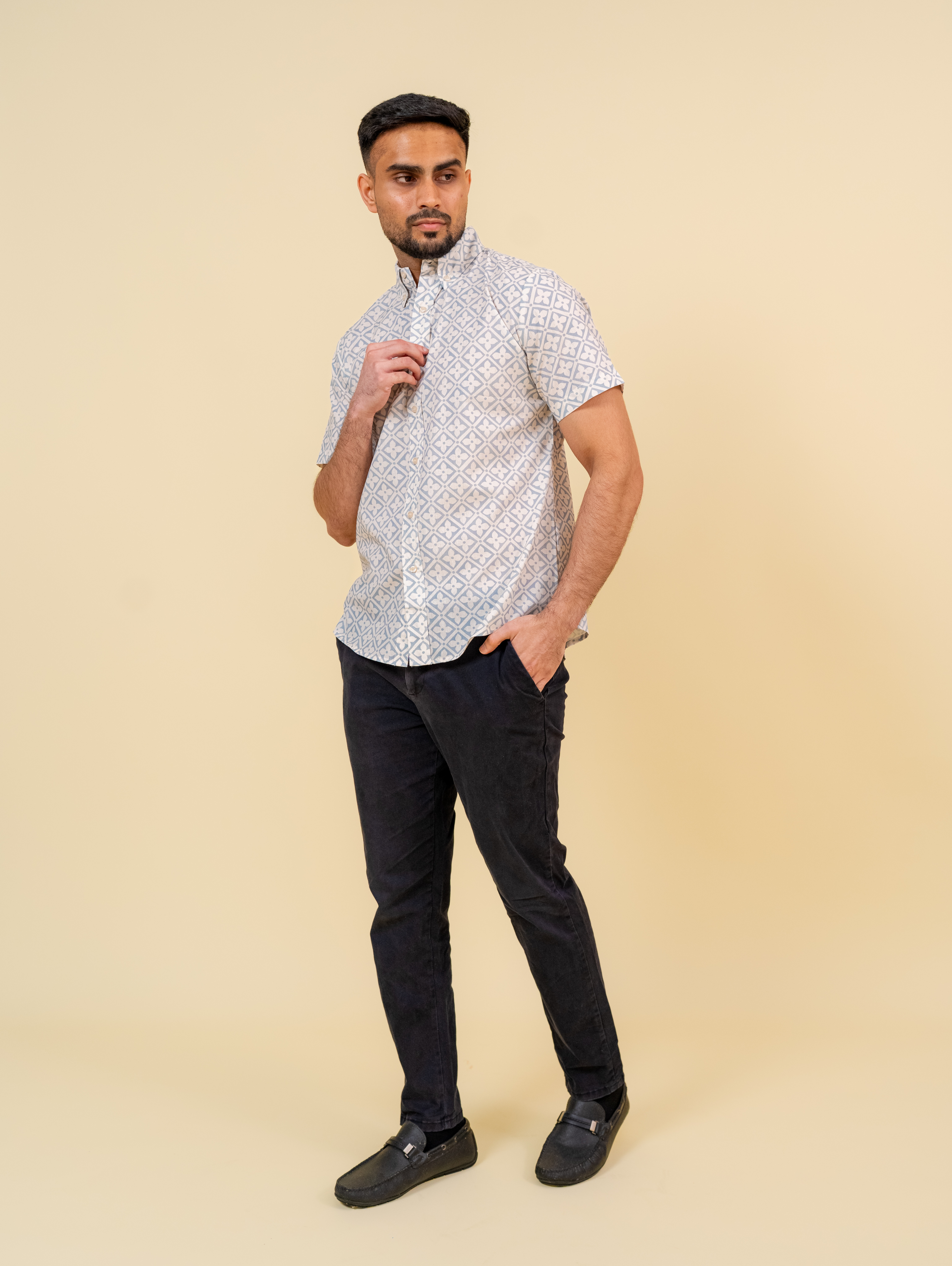 Basil Shirt - Natura in Cream