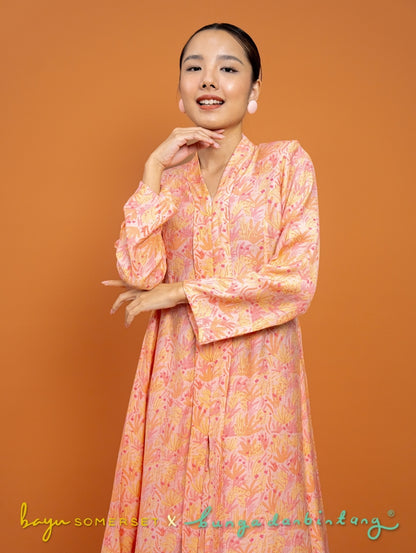 Rosa Maxi Kebaya in Indah Pink