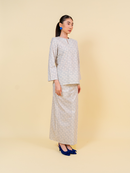 Natura Kurung in Cream
