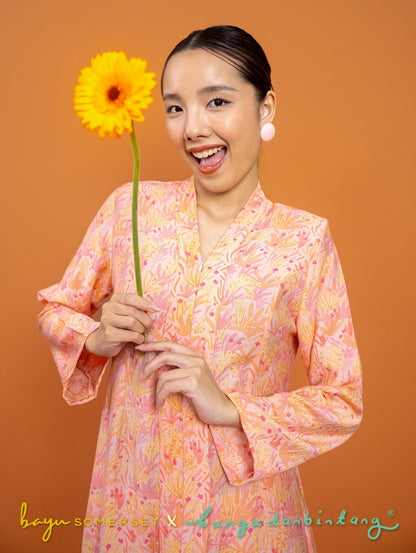 Rosa Maxi Kebaya in Indah Pink