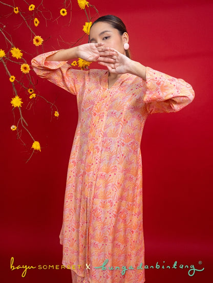 Rosa Maxi Kebaya in Indah Pink