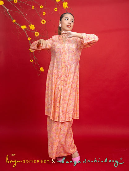 Rosa Maxi Kebaya in Indah Pink