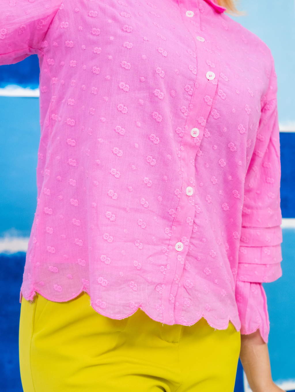 Haven Embroidery Top - Pink
