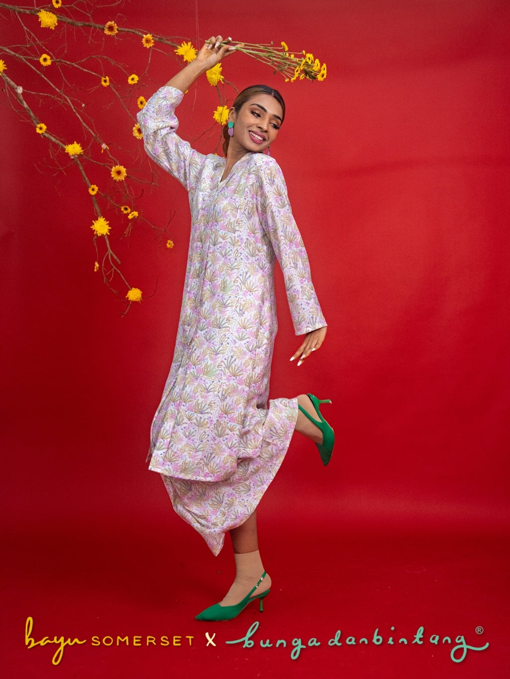 Rosa Maxi Kebaya in Indah Lilac