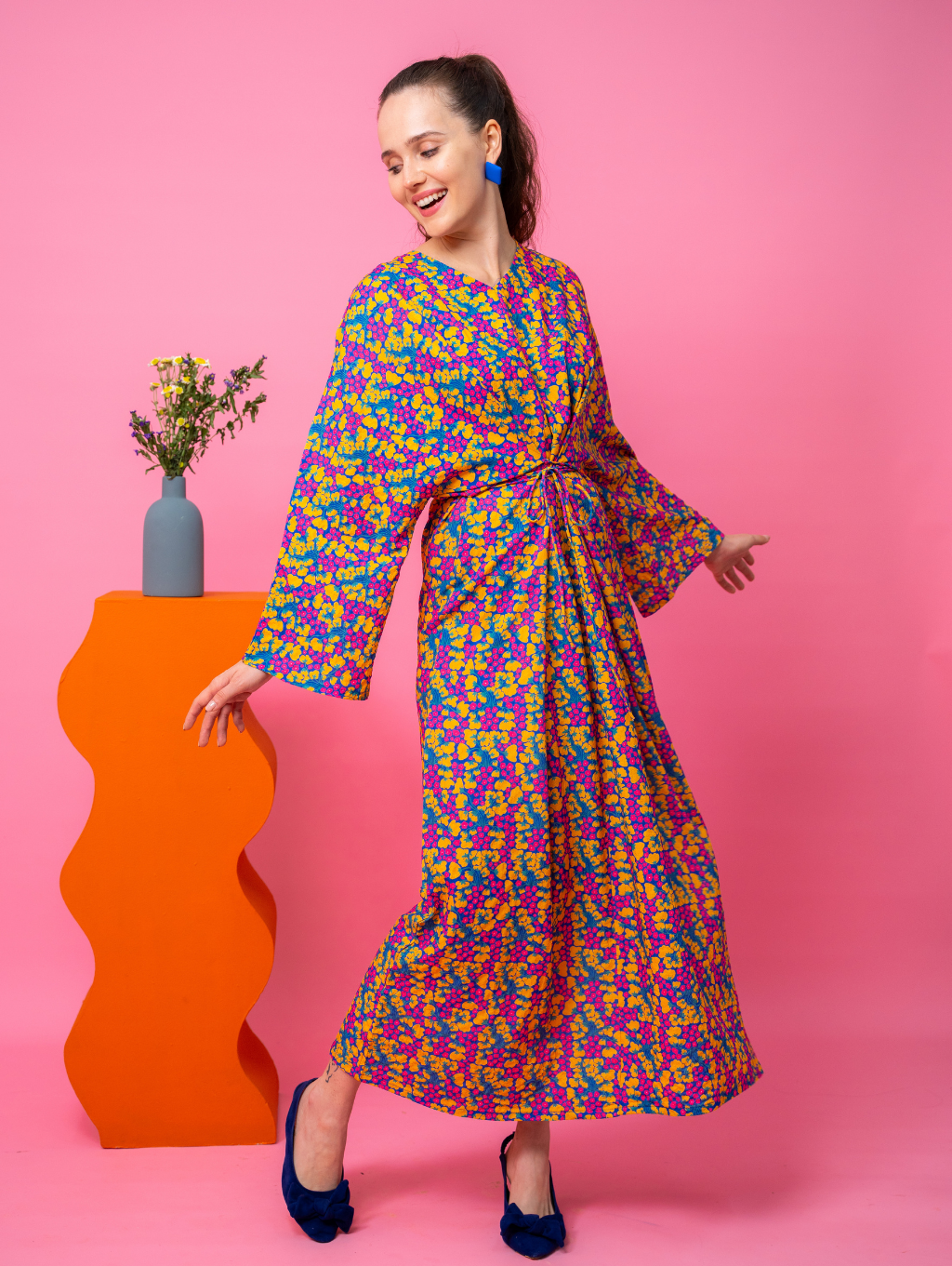 Saga Dress - Eulalia Blue
